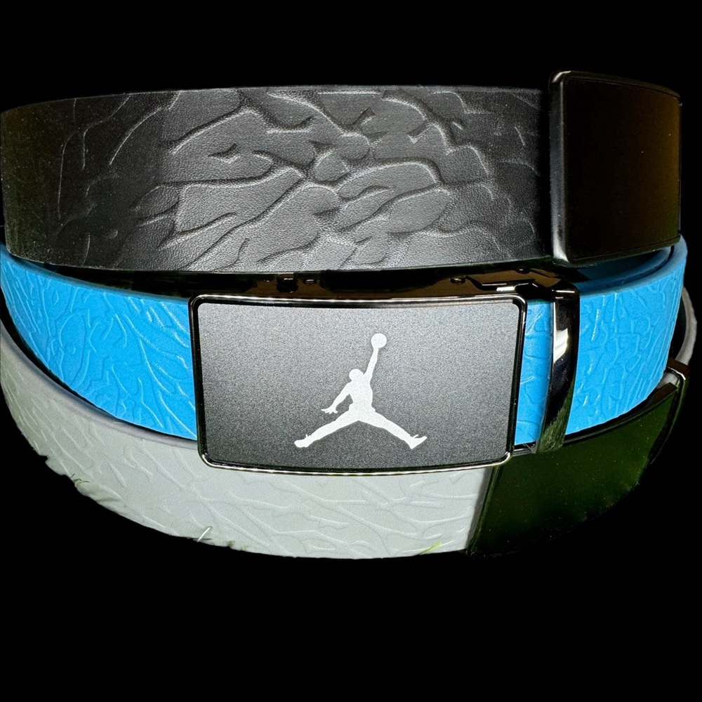 Men's Elephant print leather belt 3 colors